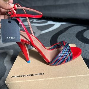 Red Zara 4-5in Heels